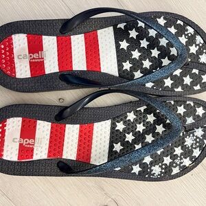 Capelli New York Star and Stripe Flip Flops